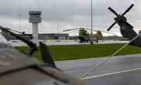 De amerikanske helikoptere i Roskilde er af typerne Chinook og Black Hawk. Foto: Forsvaret 